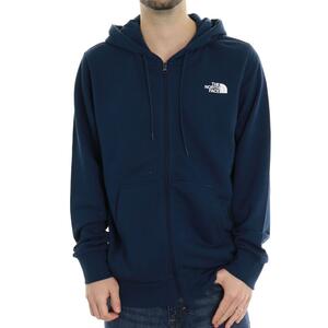 FELPA ZIP SIMPLE DOME THE NORTH FACE BLU
